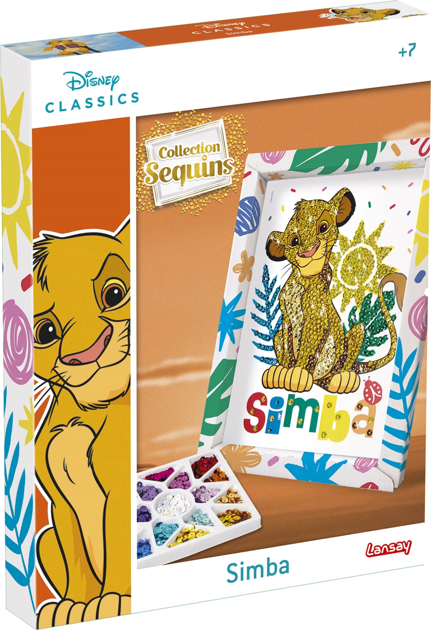 Pailletten-Kunst SIMBA