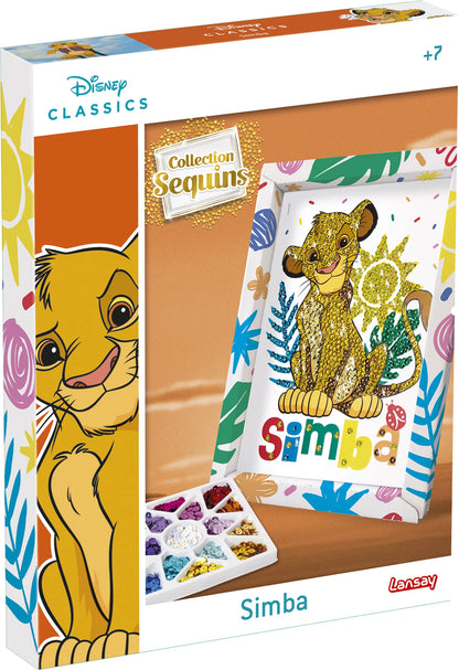 Pailletten-Kunst SIMBA