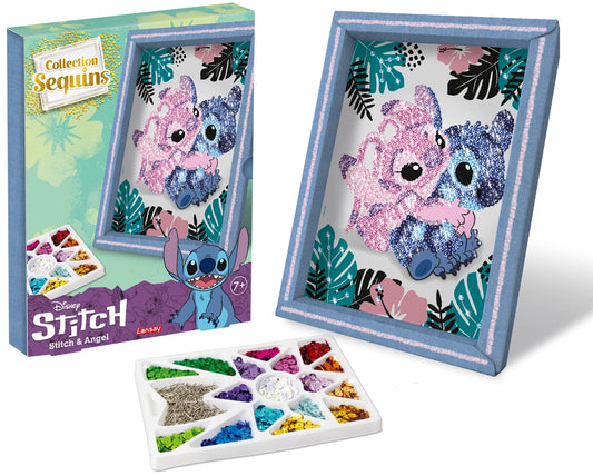 ARTE CON PAILLETTES STITCH & ANGEL