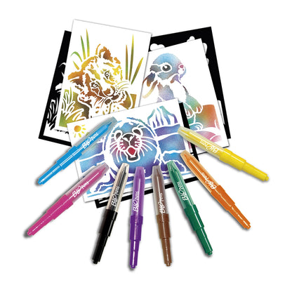 SET DI PENNE SPRAY PER ANIMALI