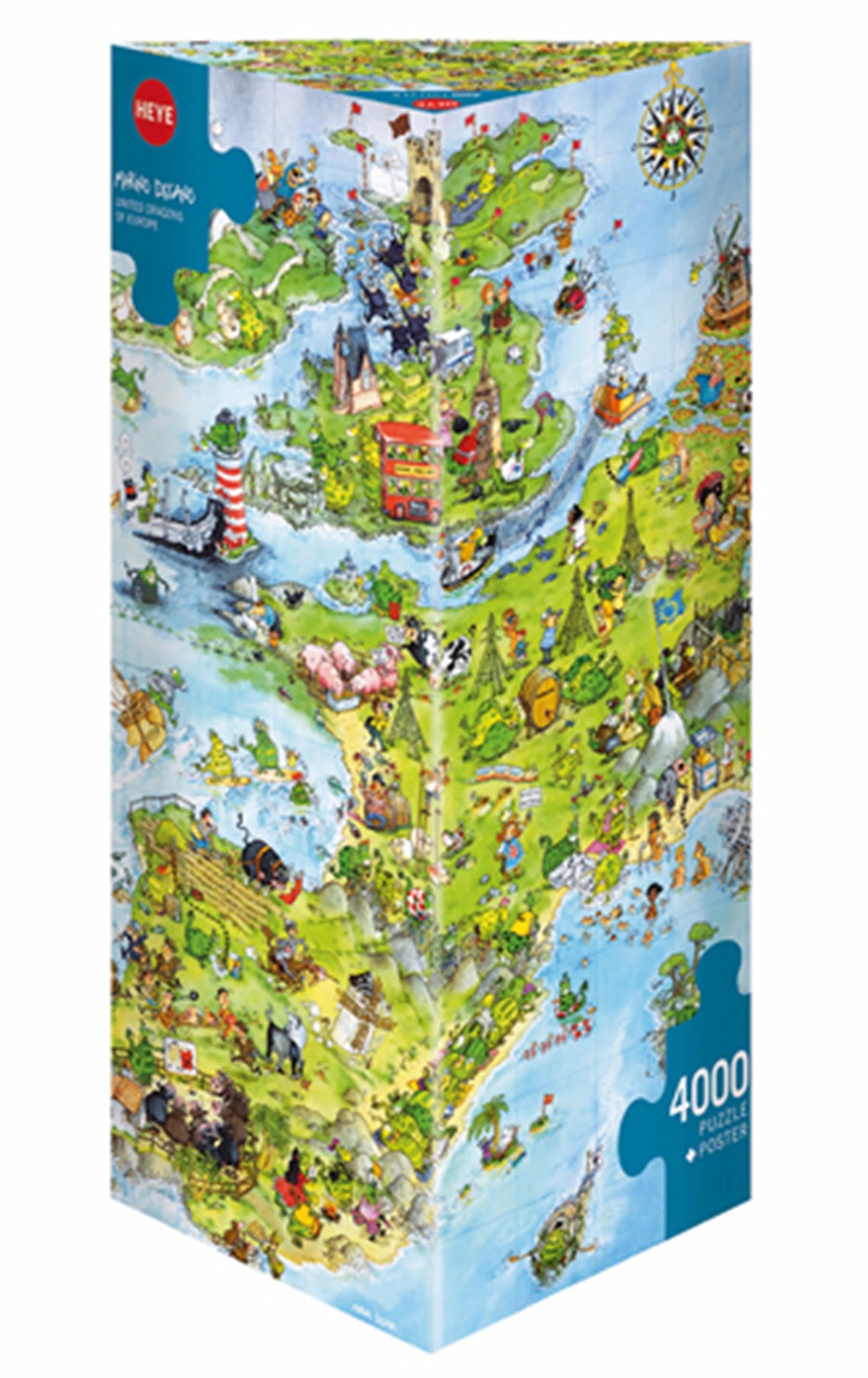 DRAGONS UNIS D'EUROPE TRIANGULAIRES 4000 PIÈCES