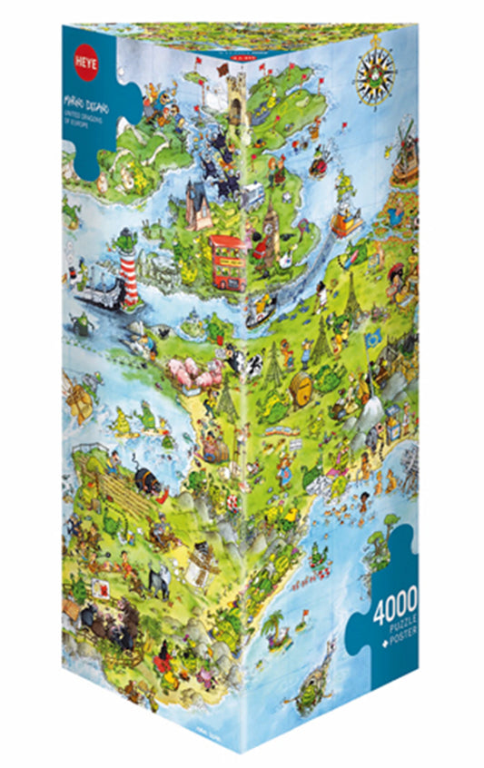 DRAGONS UNIS D'EUROPE TRIANGULAIRES 4000 PIÈCES