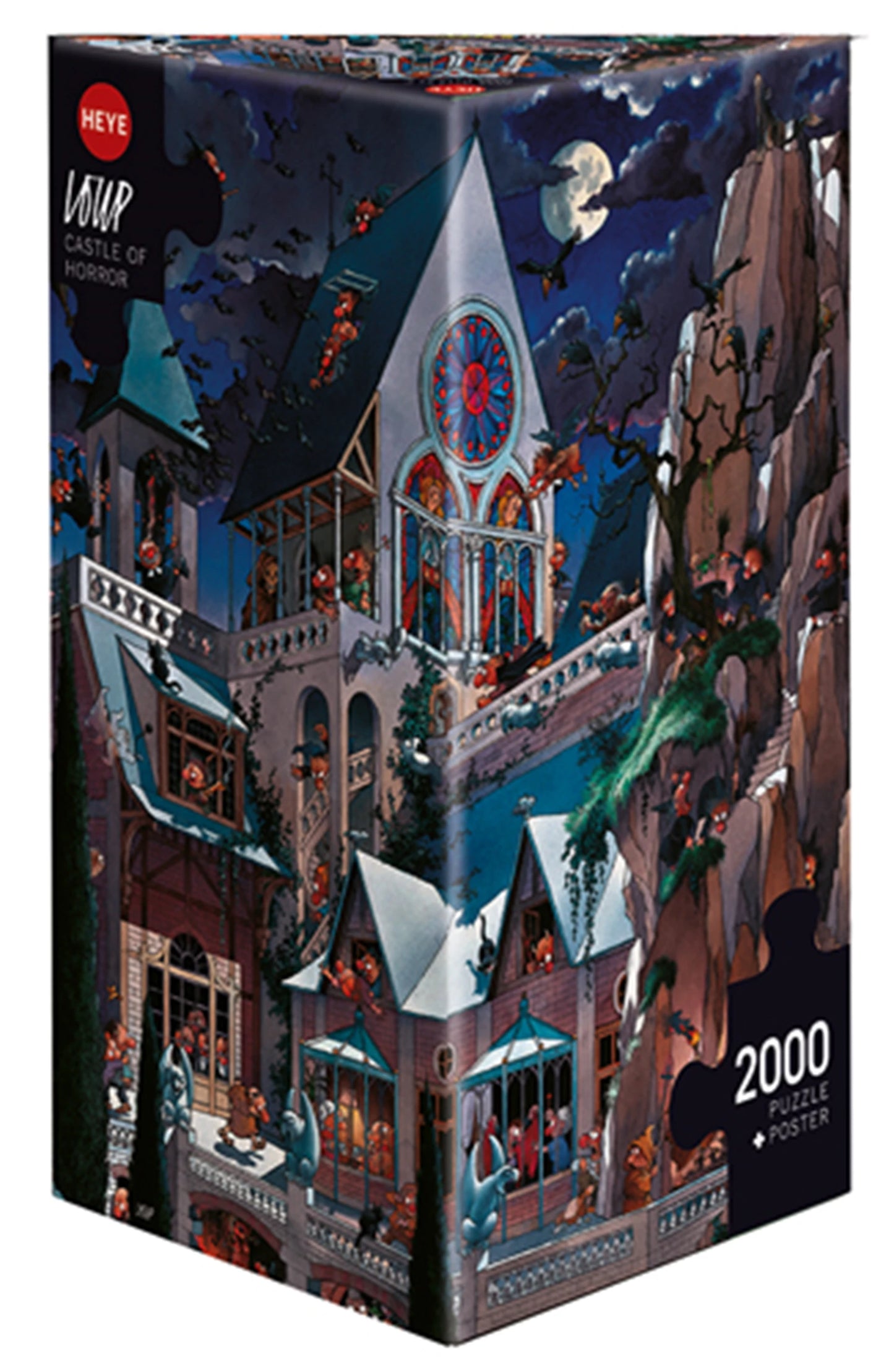 CHÂTEAU DE L'HORREUR TRIANGULAIRE 2000 PIÈCES
