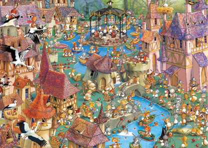BUNNYTOWN TRIANGULAIRE 1000 PIÈCES