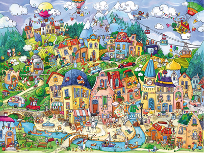 HAPPYTOWN TRIANGULAIRE 1500 PIÈCES