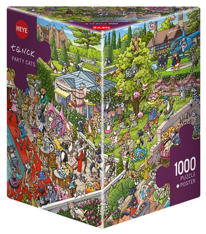 CHATS DE FÊTE TRIANGULAIRES 1000 PIÈCES