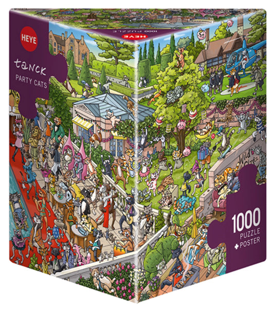 CHATS DE FÊTE TRIANGULAIRES 1000 PIÈCES