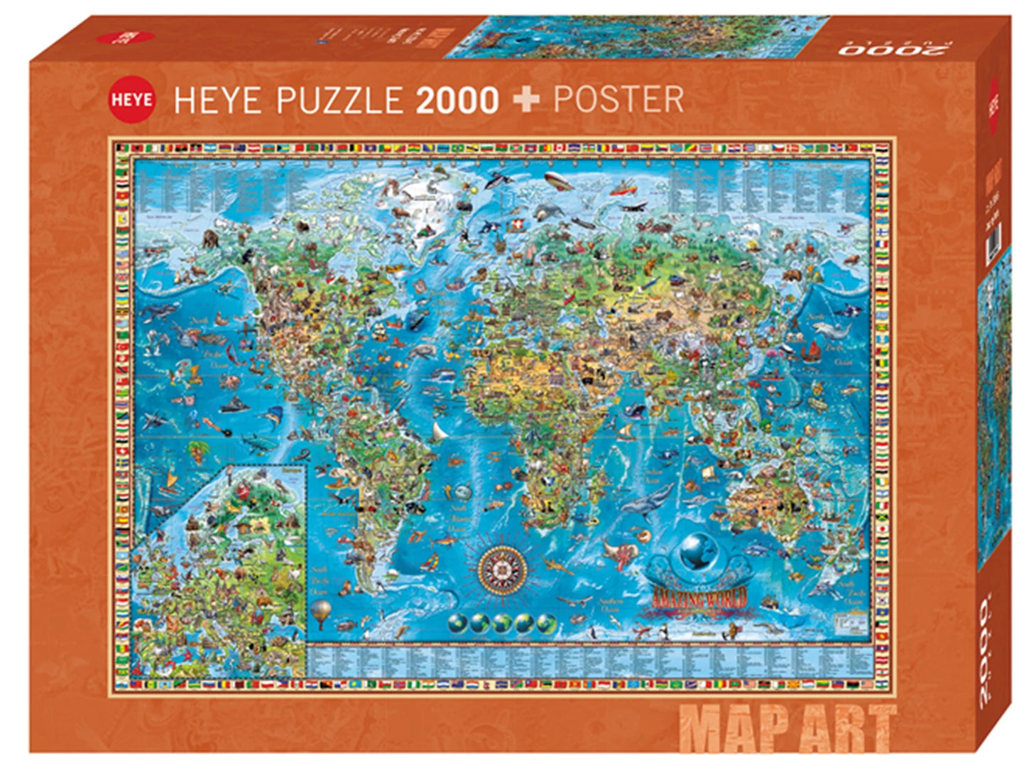 NORME MONDIALI ÉTONNANTES 2000 PIÈCES