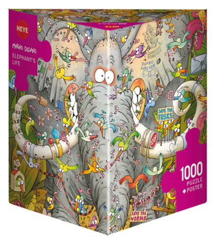 ELEPHANT'S LIFE TRIANGULAIRE 1000 PIÈCES