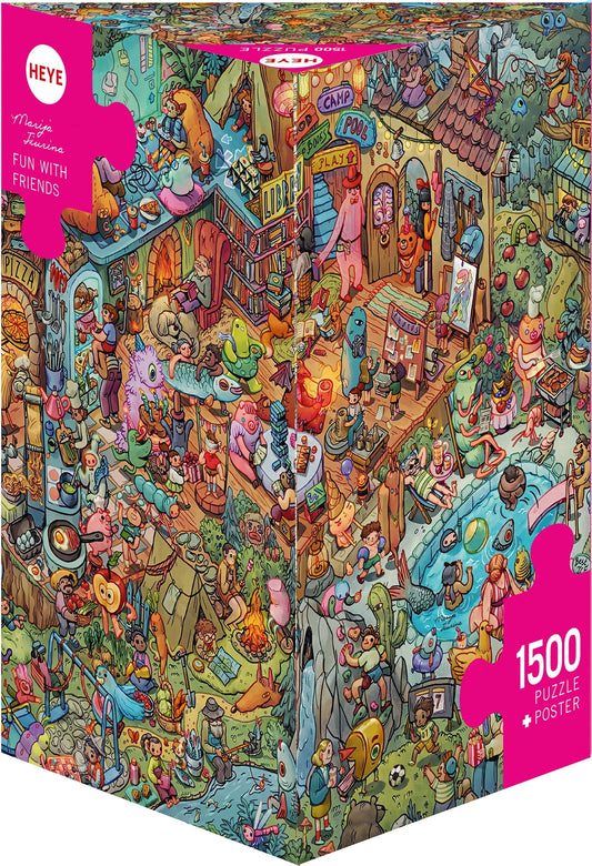 DIVERTIMENTO CON GLI AMICI TRIANGOLARE 1500 PEZZI