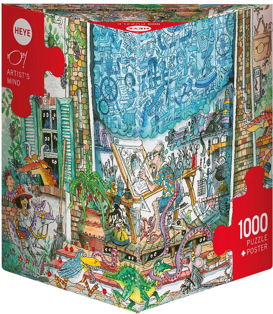 L'ESPRIT DE L'ARTISTE TRIANGULAIRE 1000 PIÈCES