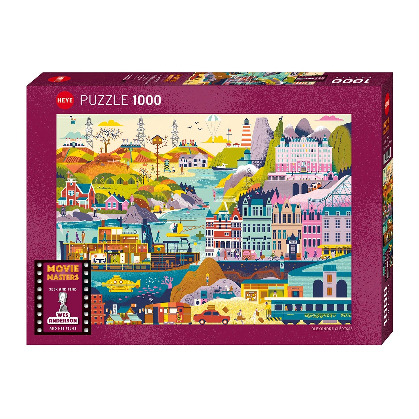 FILMS DE WES ANDERSON STANDARD 1000 PIÈCES