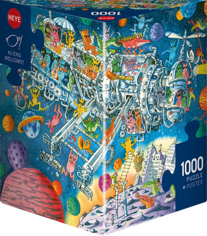 BIENVENUE LES EXTRATERRESTRES ! TRIANGULAIRE 1000 PIÈCES