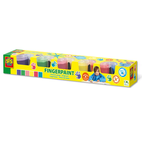 PEINTURES À DOIGTS 6 PIÈCES – SES 🔶