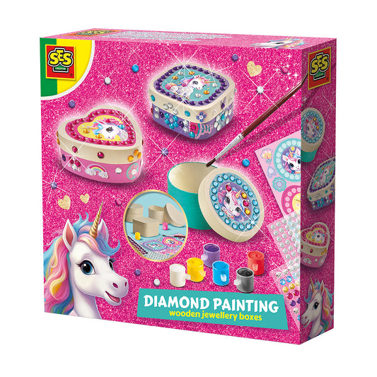 COFFRET À BIJOUX PEINTURE DIAMANTÉE – SES 🔶