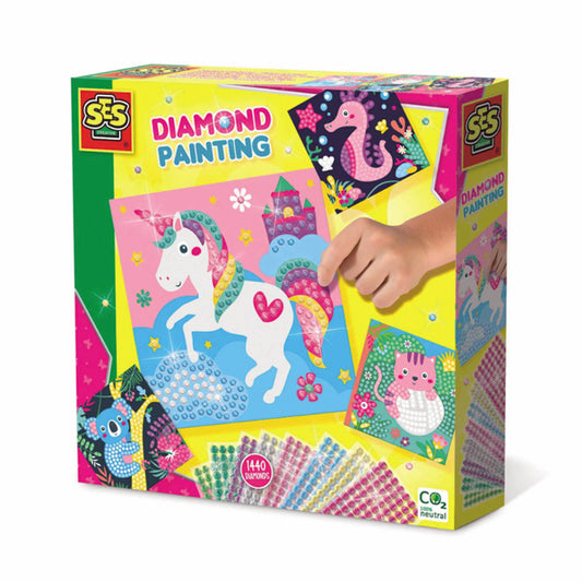 PEINTURE DIAMANT ANIMAUX HEUREUX – SES 🔶