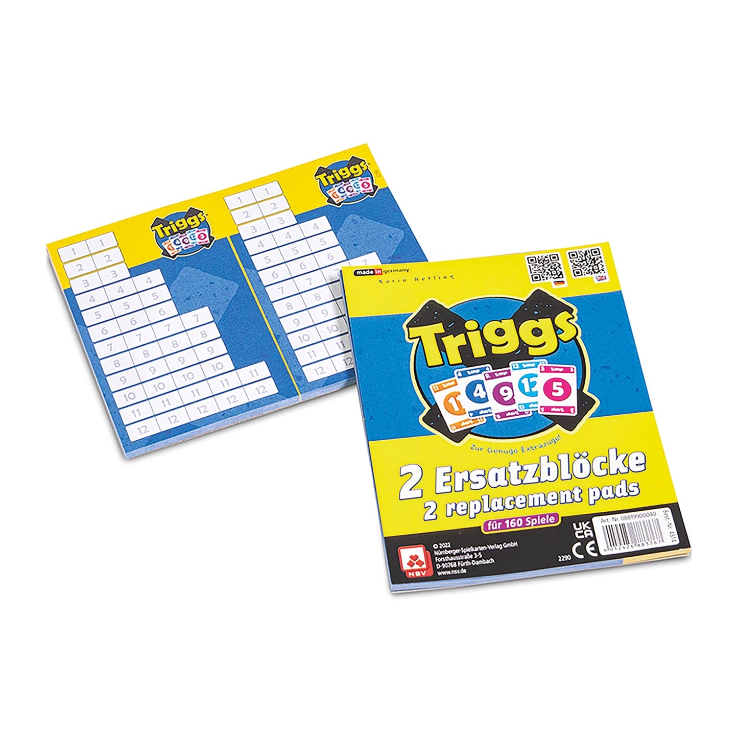 TRIGGS - BLOCS SUPPLÉMENTAIRES 2X80 FEUILLES (D)