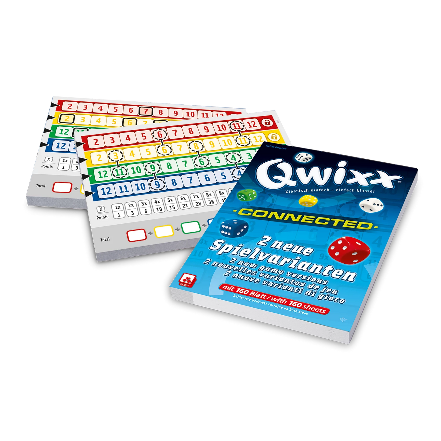 QWIXX CONNECTED XL - BLOCCHI AGGIUNTIVI 2X80 FOGLI (MULTILINGUA)