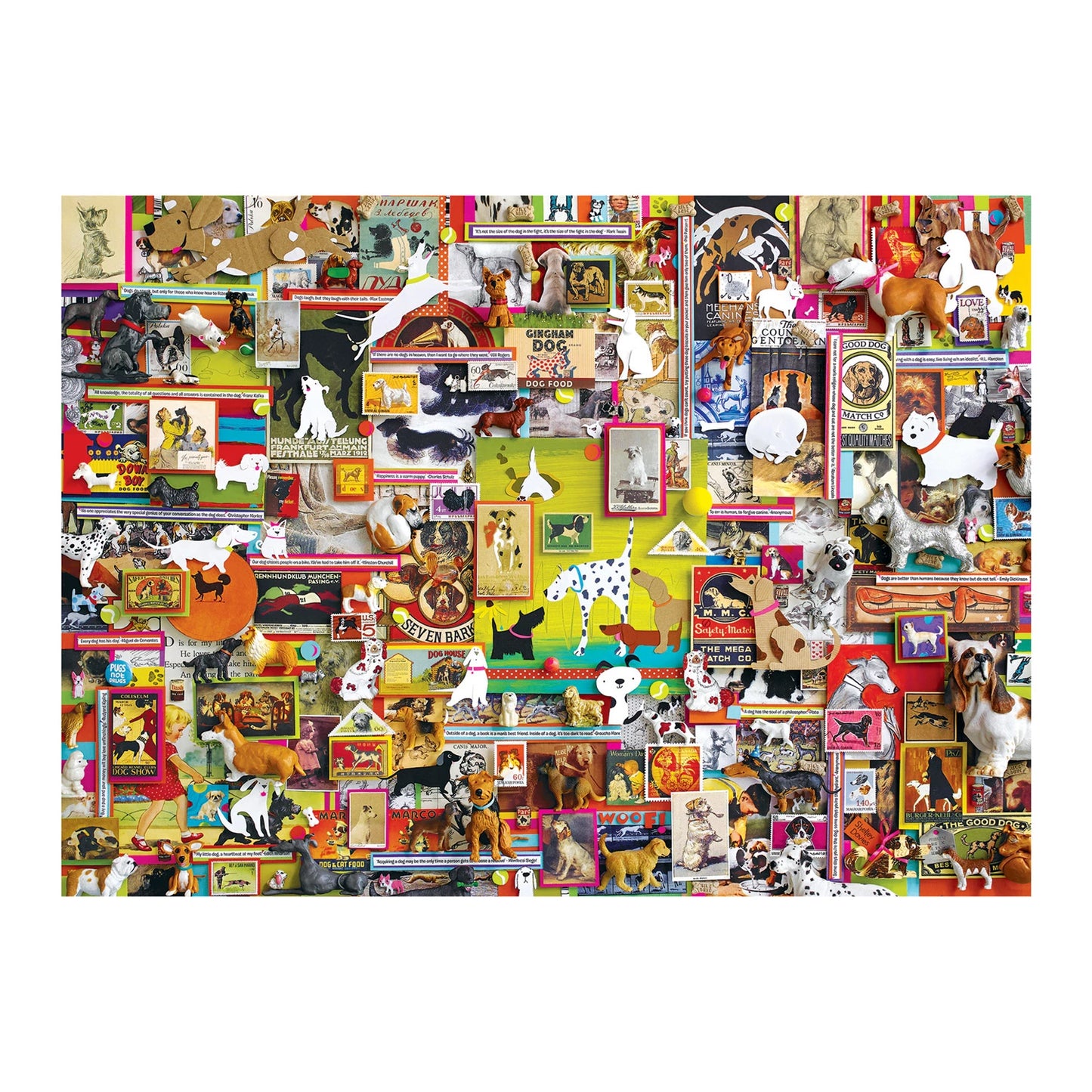 COLLAGE DE CHIENS 1000 PIÈCES
