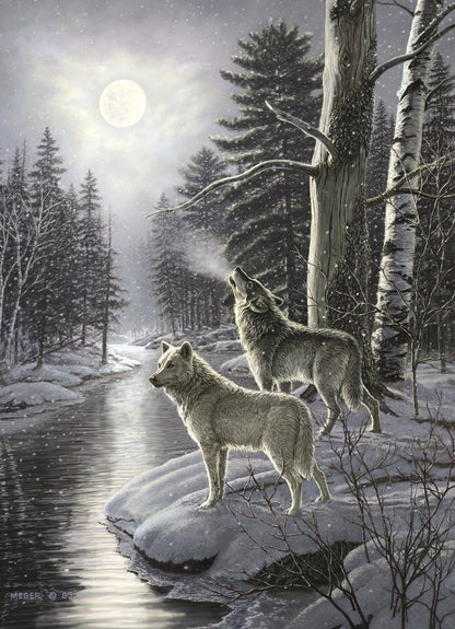 LUPI AL CHIARO DI LUNA 1000 PEZZI