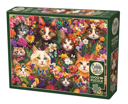 GATTI FIORITI 1000 PEZZI