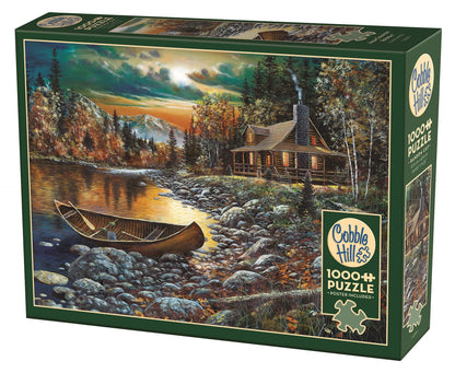 CHALET EN RONDINS AU BORD DU LAC, 1000 PIÈCES
