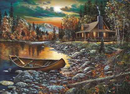 CHALET EN RONDINS AU BORD DU LAC, 1000 PIÈCES