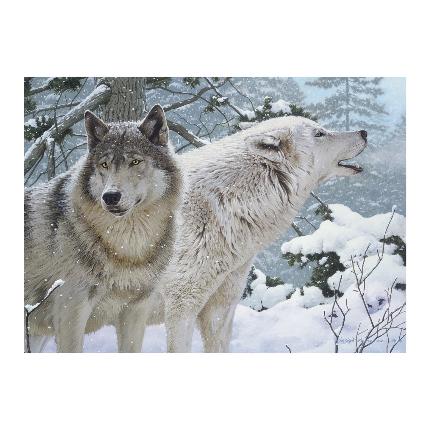 LOUPS DANS LA NEIGE 500 PIÈCES