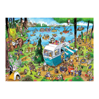 VOYAGE EN CAMPING DE FOU 350 PIÈCES