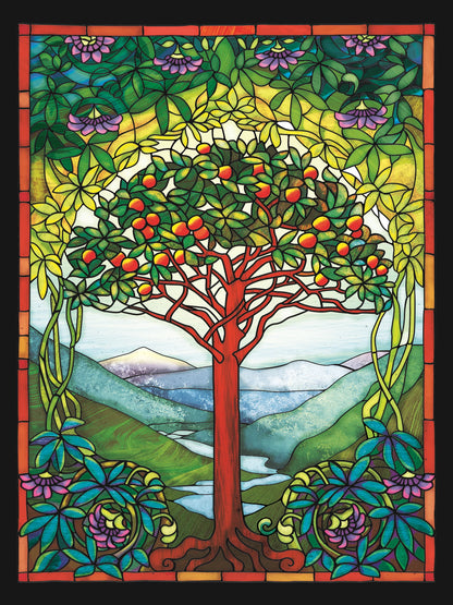 VETRATA RAFFIGURANTE L'ALBERO DELLA VITA, 275 PEZZI