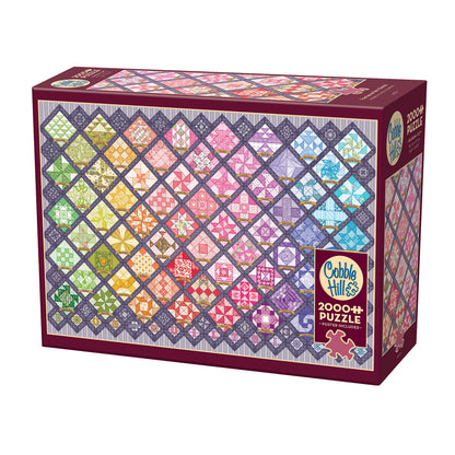 TRAPUNTA CON QUADRATI COLORATI, 2000 PEZZI