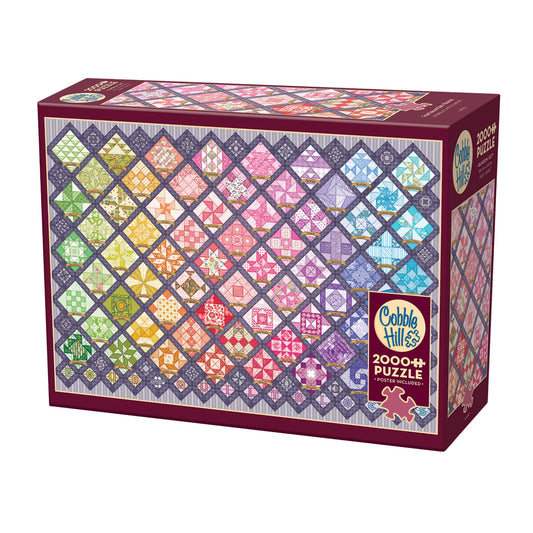 TRAPUNTA CON QUADRATI COLORATI, 2000 PEZZI