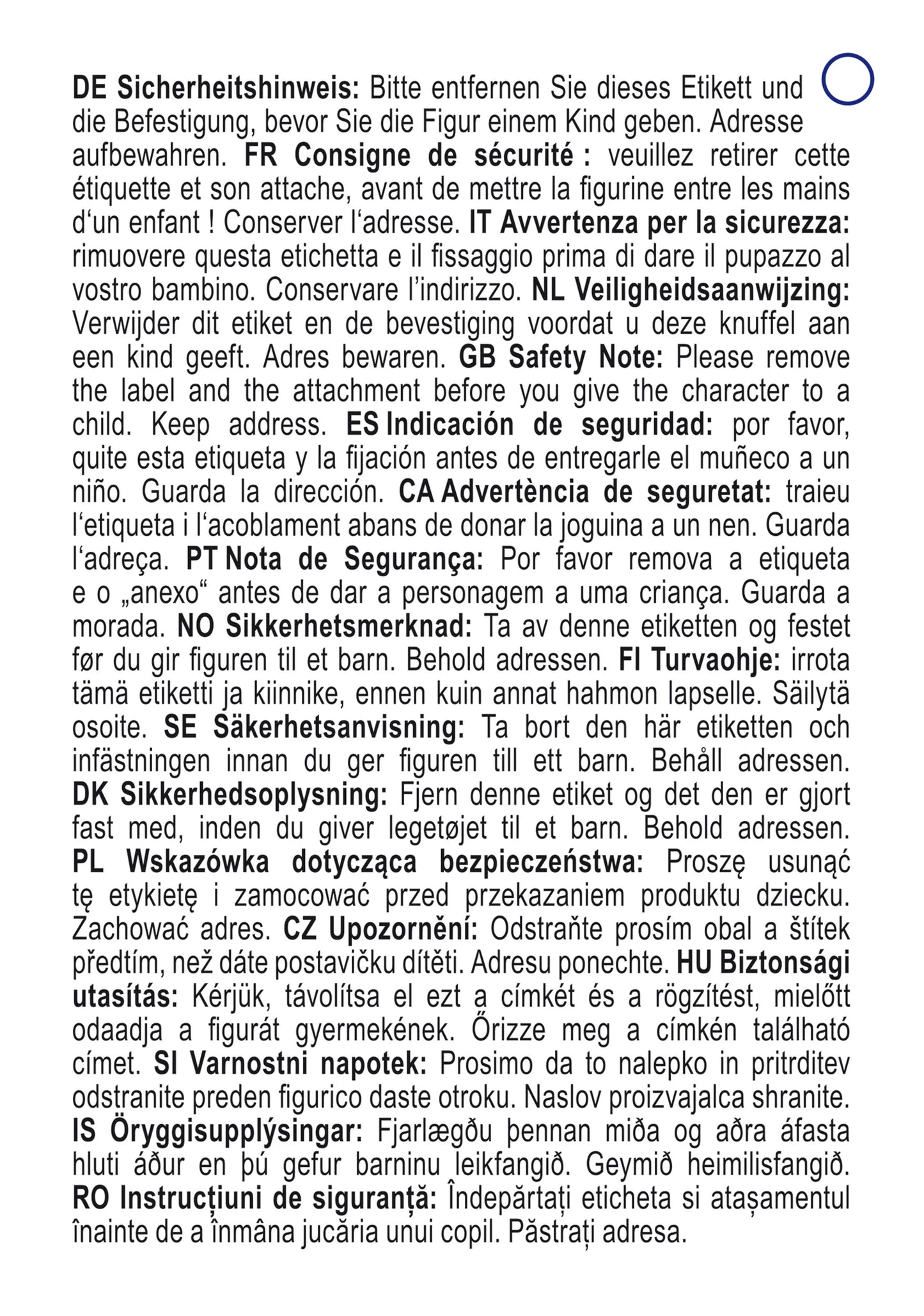 DRAGHI, CIONDOLO SDENTATO 7,5 CM