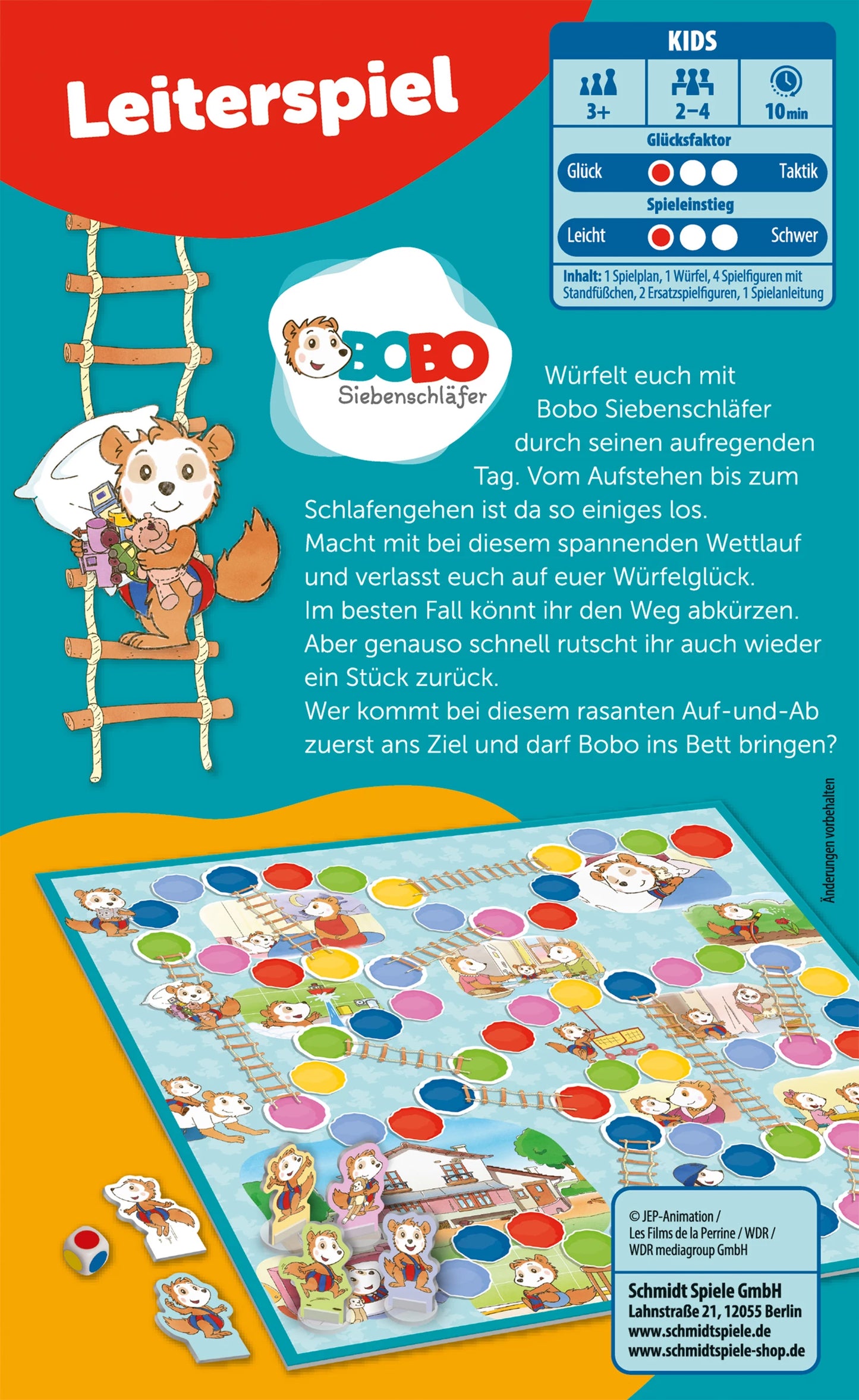 BOBO DER SIEBENSCHLÄFER, SCHLANGEN UND LEITERN (D)