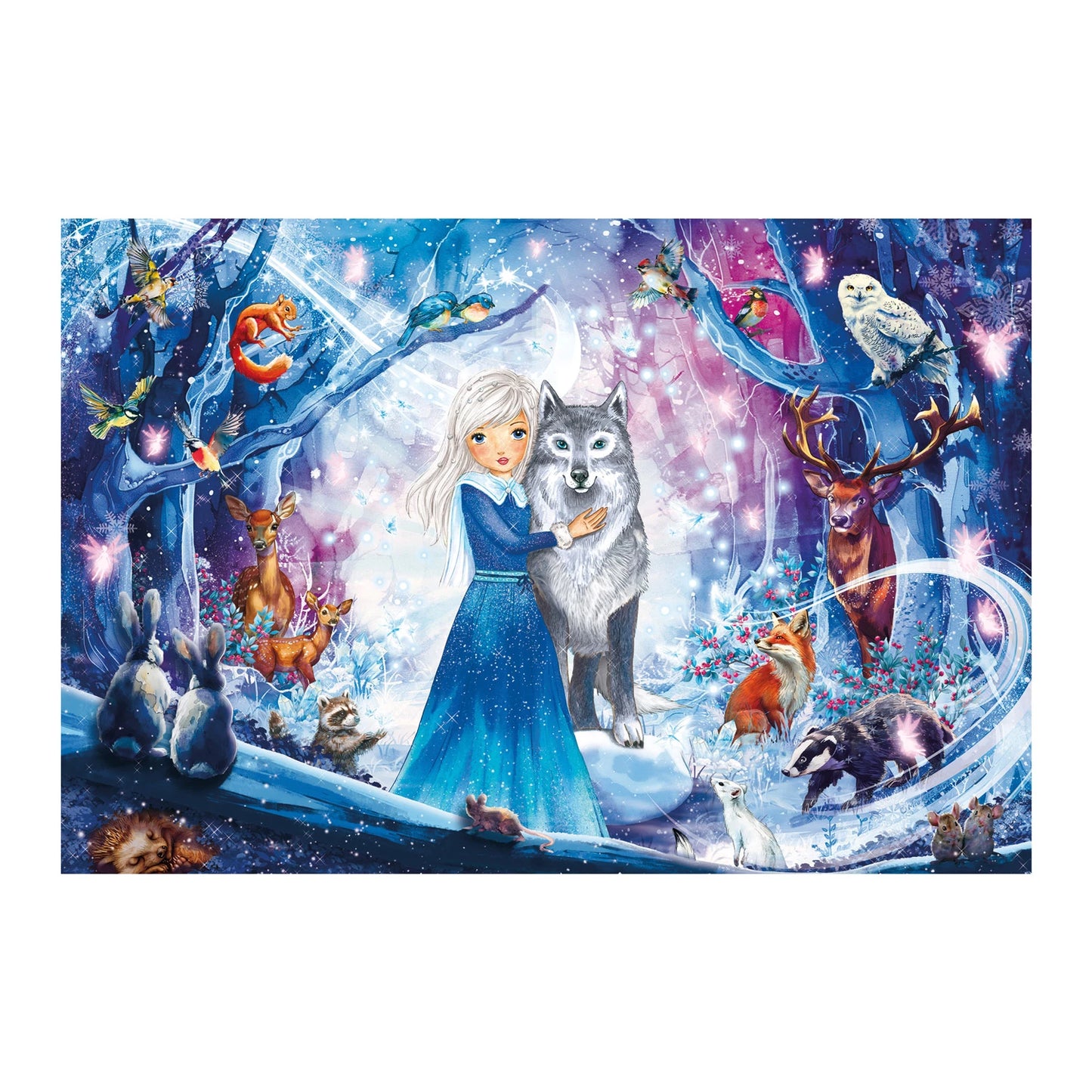 PRINCESSE DANS LA FORÊT HIVERNALE 100 PIÈCES