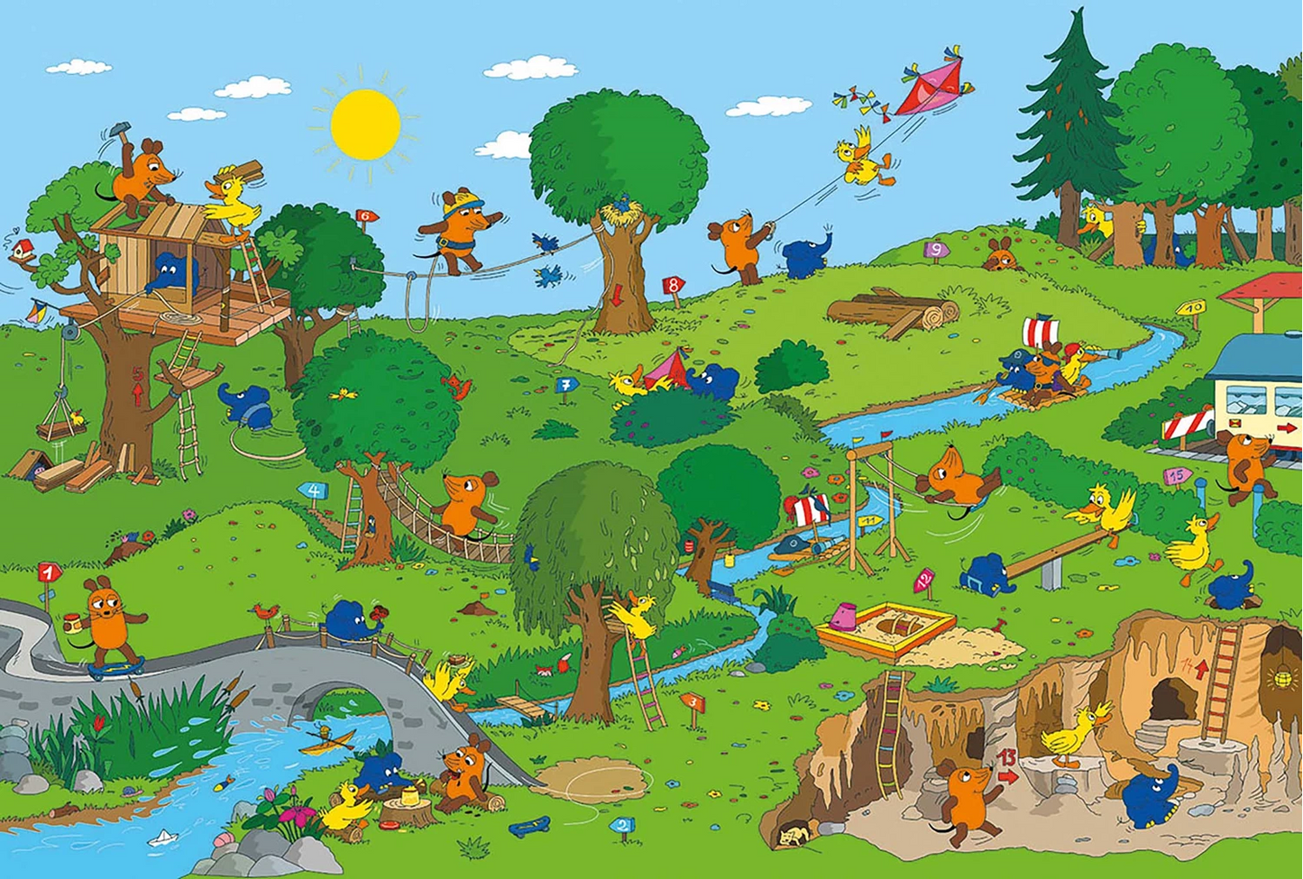 LA SOURIS : 100 PIÈCES DANS LE PARC DE JEUX