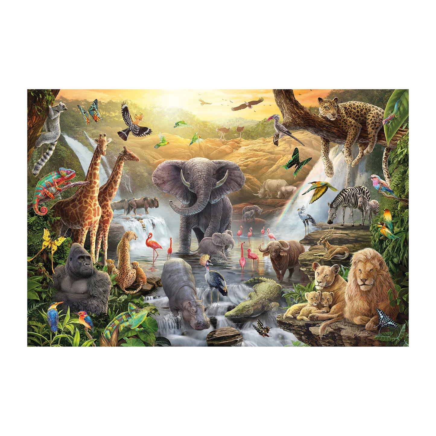ANIMAUX EN AFRIQUE (60 PIÈCES)
