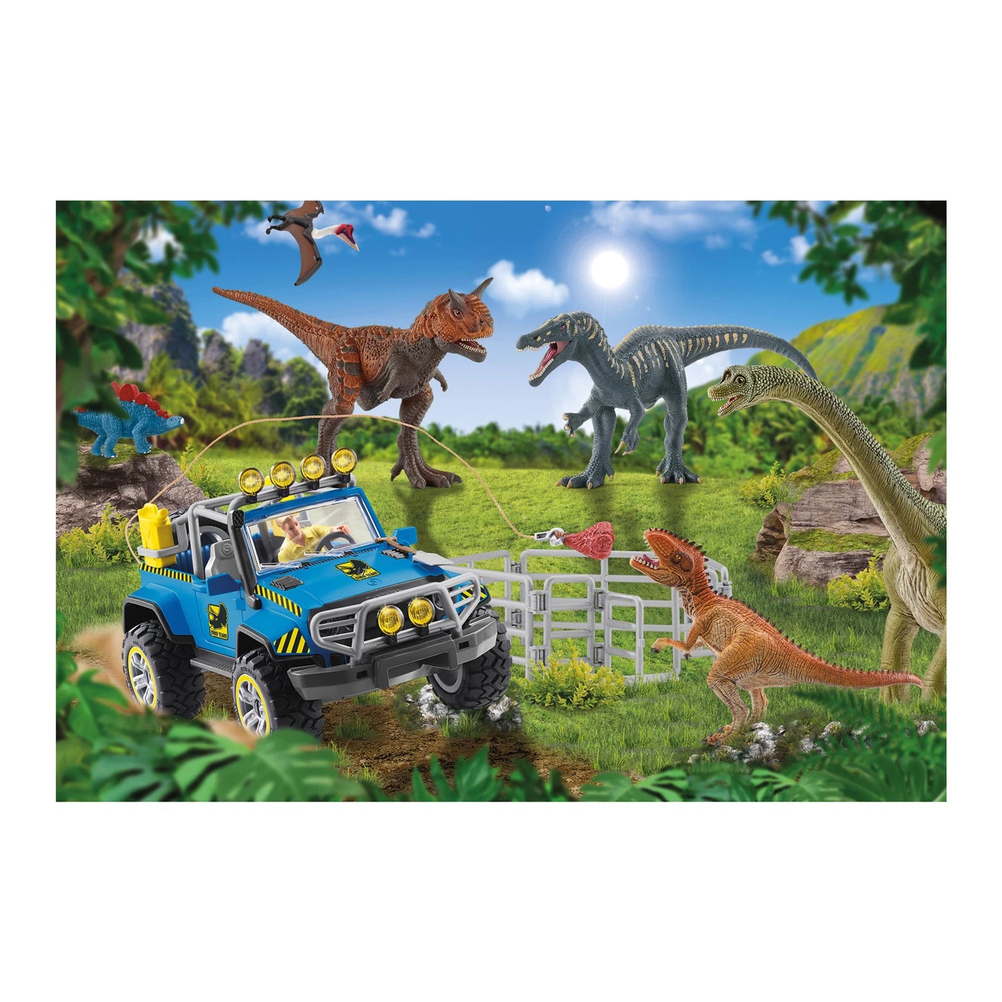 DINOSAURES GÉANTS PRÉHISTORIQUES 60 PIÈCES (FIG. INCL.)