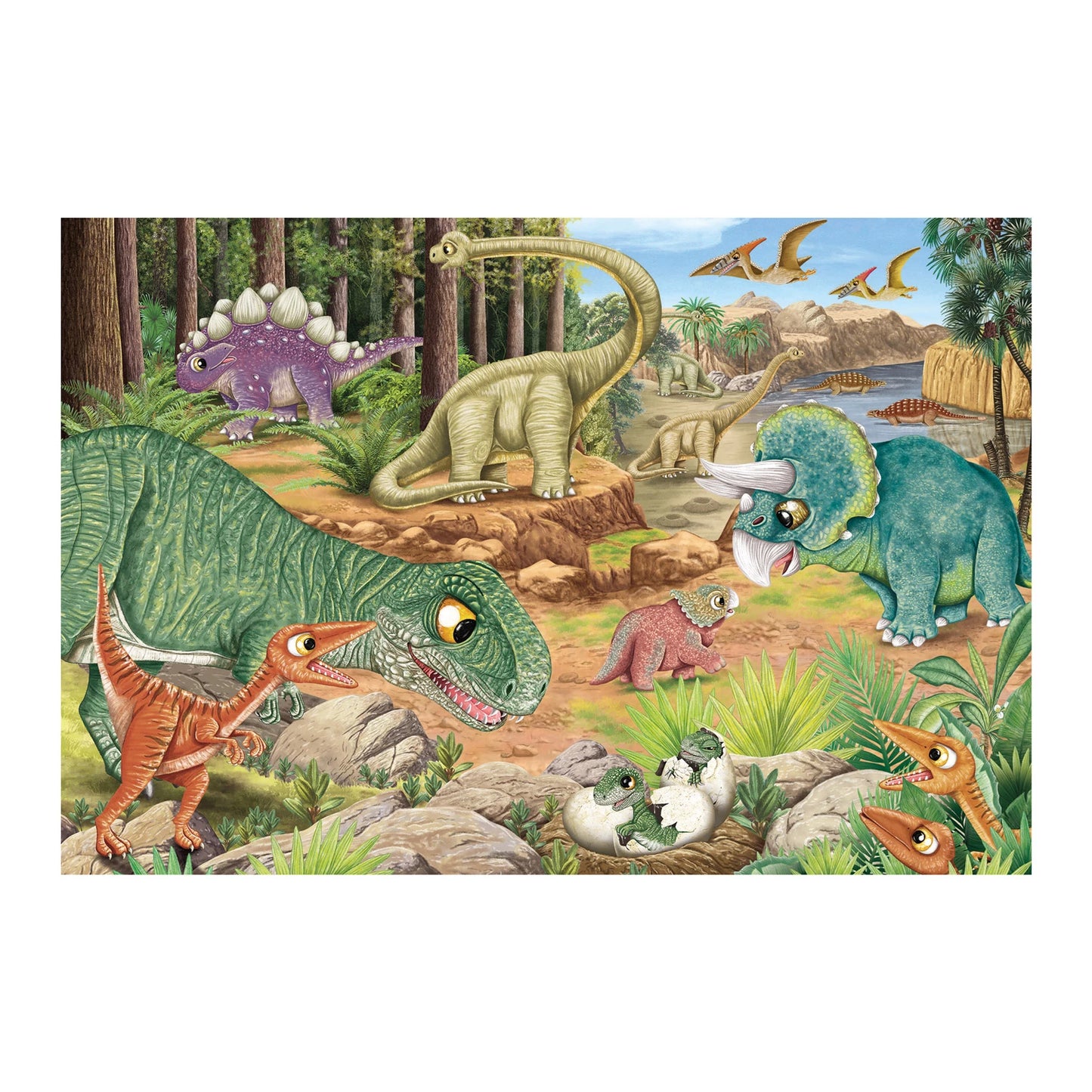 DU PLAISIR AVEC LES DINOSAURES 3X24 PIÈCES