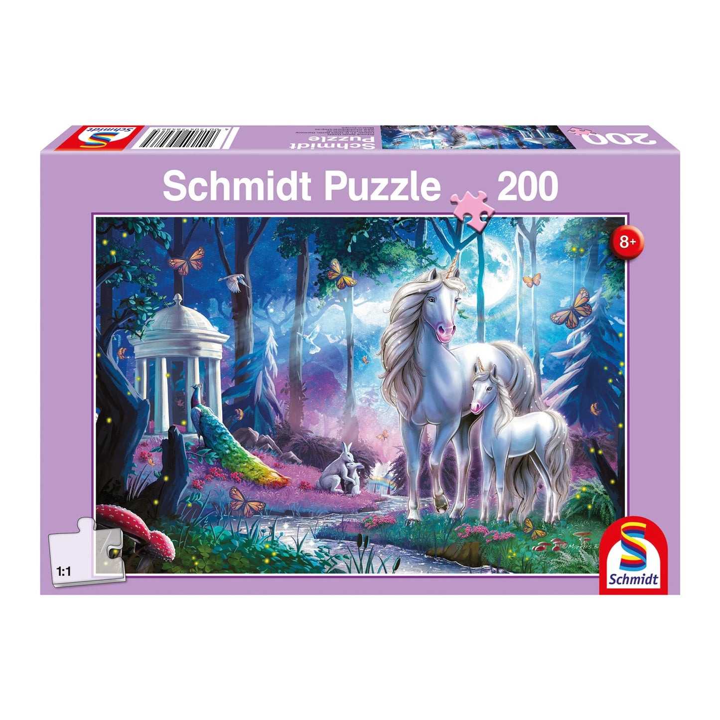 JUMENT LICORNE AVEC POULAIN, 200 PIÈCES