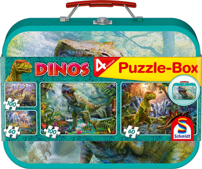 PUZZLE BOX DINOSAURI 60 PEZZI 2X100 PEZZI