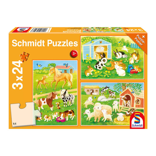 ANIMAUX MIGNONS 3X24 PIÈCES