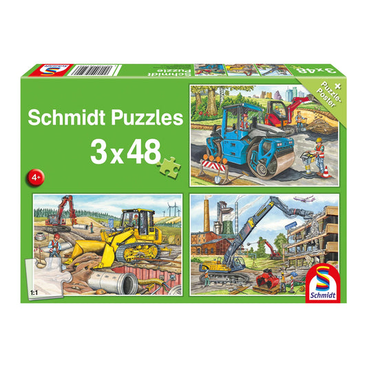 I MIEI VEICOLI DA COSTRUZIONE PREFERITI 3X48 PEZZI