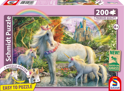 JUMENT LICORNE AVEC DEUX POULAIN, 200 PIÈCES