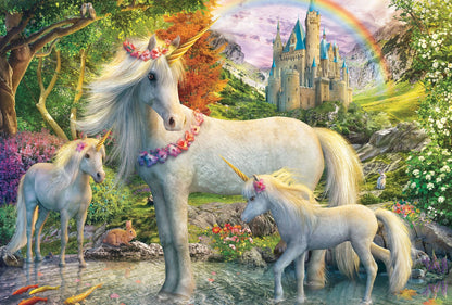 JUMENT LICORNE AVEC DEUX POULAIN, 200 PIÈCES