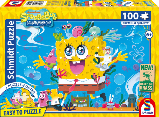 SPONGEBOB SQUAREPANTS AVVENTURE IN BIKINI BOTTOM 100 PEZZI