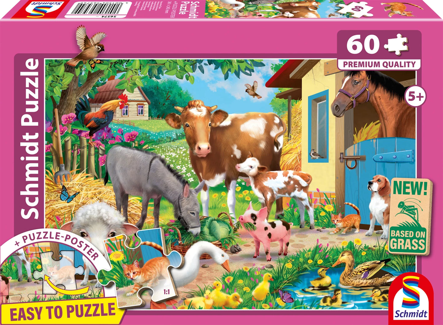 ANIMAUX DE LA FERME 60 PIÈCES