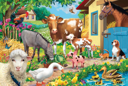 ANIMAUX DE LA FERME 60 PIÈCES
