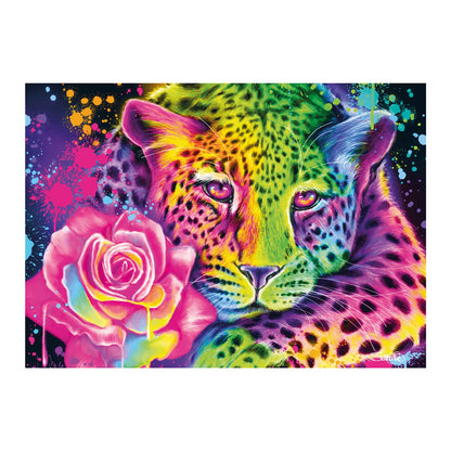 NEON REGENBOGEN LEOPARD 1000 TEILE