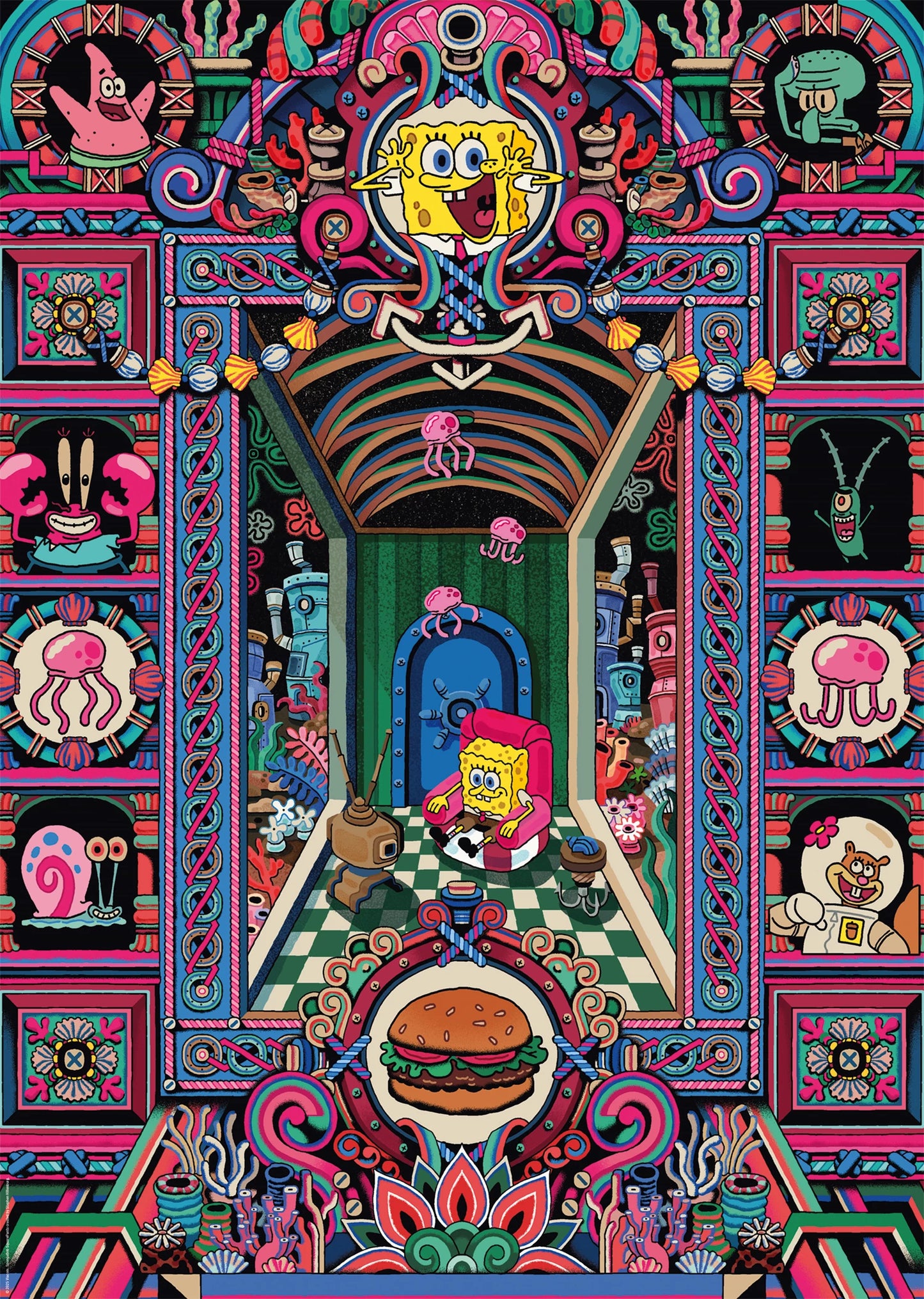 SPONGEBOB, IL MONDO PAZZO DI SPONGEBOB 1000 PEZZI